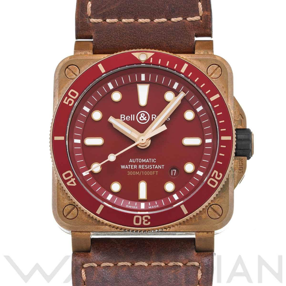 ベル＆ロス BR 03-92 ダイバー レッドブロンズ BR0392-D-R-BR/SCA レッド メンズ 時計 【中古】【wristwatch】