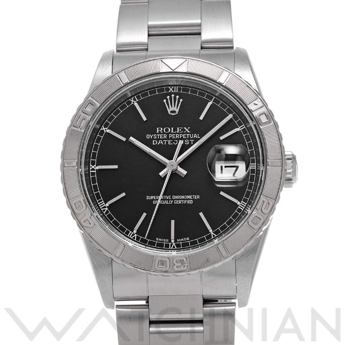 ロレックス デイトジャスト サンダーバード 16264 ブラック メンズ 時計 【中古】【wristwatch】