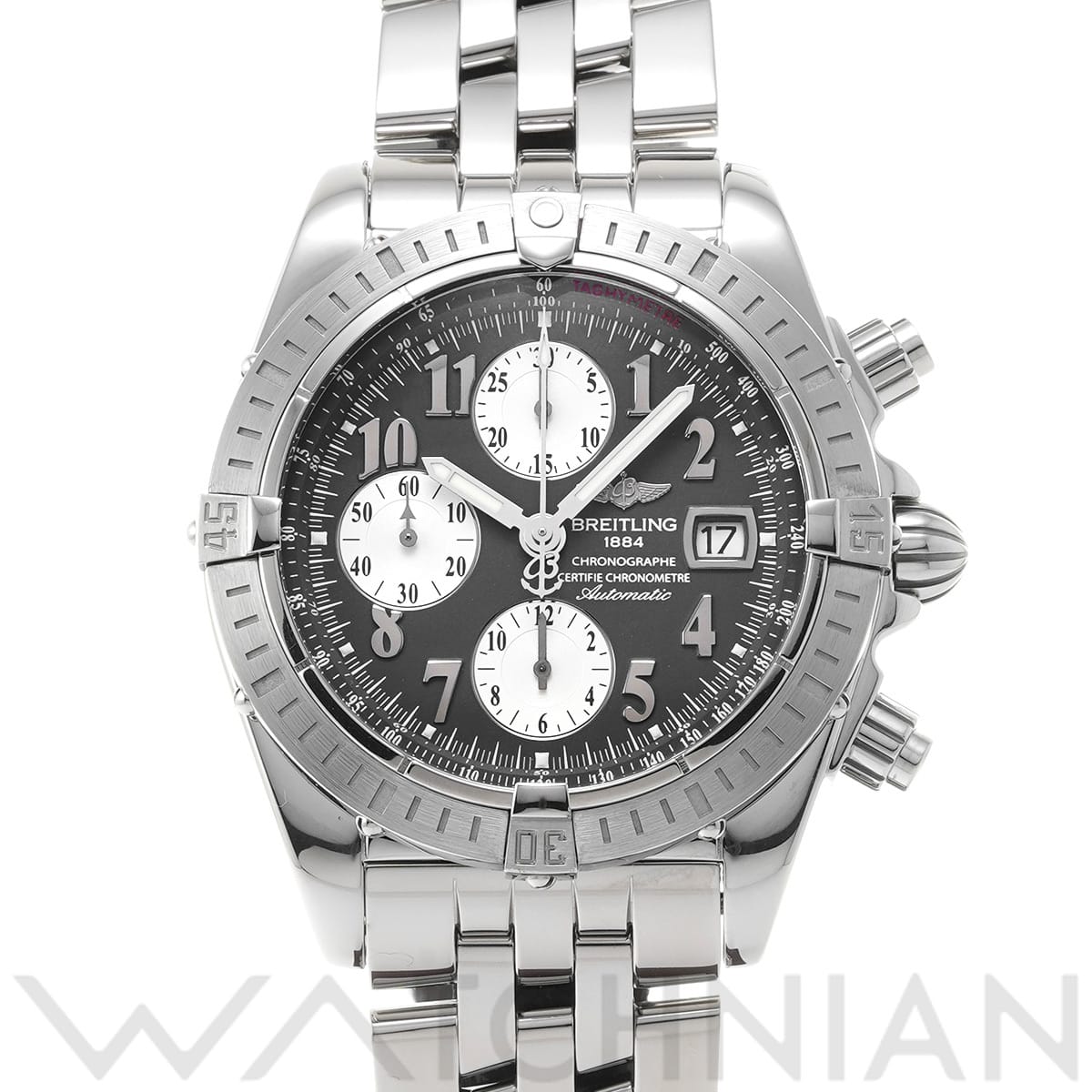 ブライトリング クロノマット エボリューション A13356 グレー/シルバー メンズ 時計 【中古】【wristwatch】
