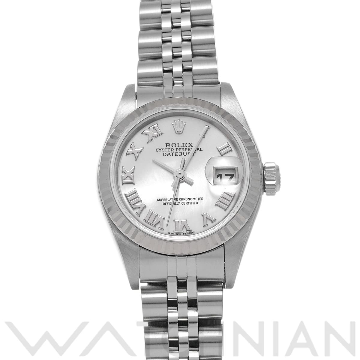 ロレックス デイトジャスト 79174NR ホワイトシェル レディース 時計 【中古】【wristwatch】