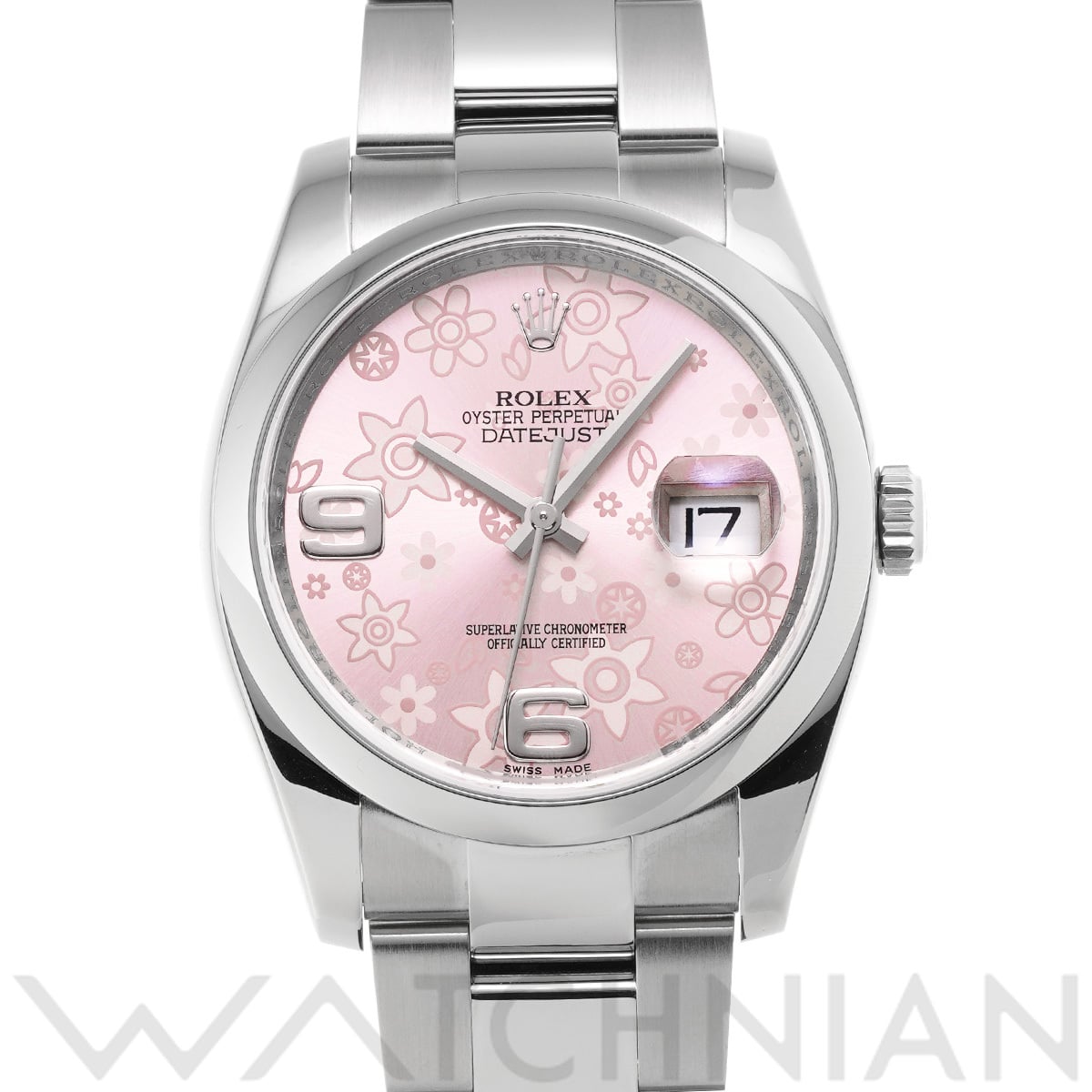 ロレックス デイトジャスト 36 116200 ピンクフラワー メンズ 時計 【中古】【wristwatch】
