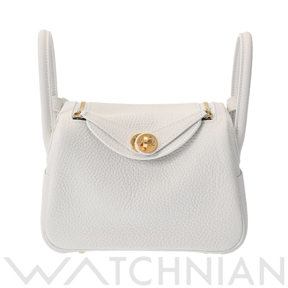 エルメス リンディ ミニ ニューホワイト/ゴールド金具 トリヨンクレマンス レディース バッグ 【新品】【bag】