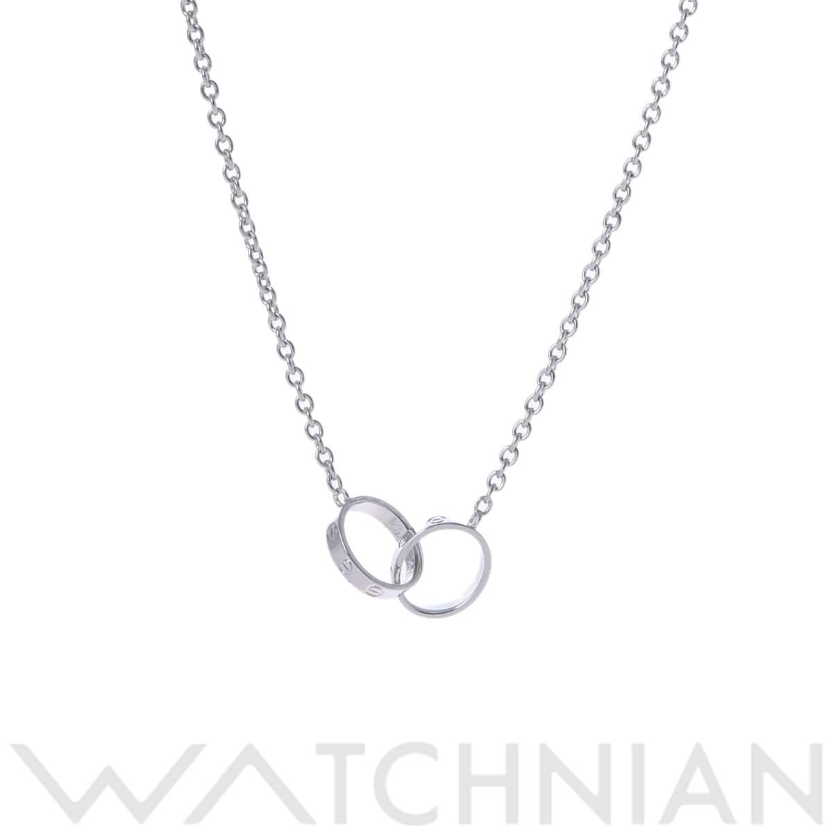 カルティエ ベビーラブ ネックレス シルバー K18ホワイトゴールド WG レディース ジュエリー 【中古】【jewelry】