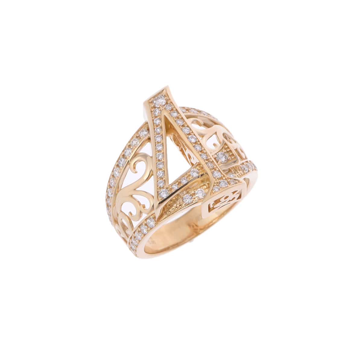 ノンブル 4 ナンバーリング ゴールド K18イエローゴールド YG ユニセックス ジュエリー 【中古】【jewelry】