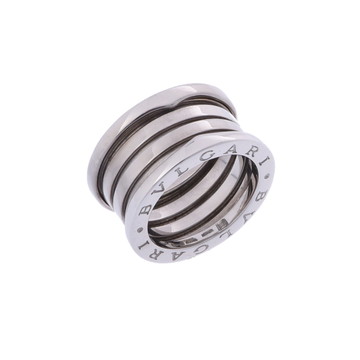 ブルガリ B.ZERO1 リング #52 シルバー K18ホワイトゴールド WG レディース ジュエリー 【中古】【jewelry】