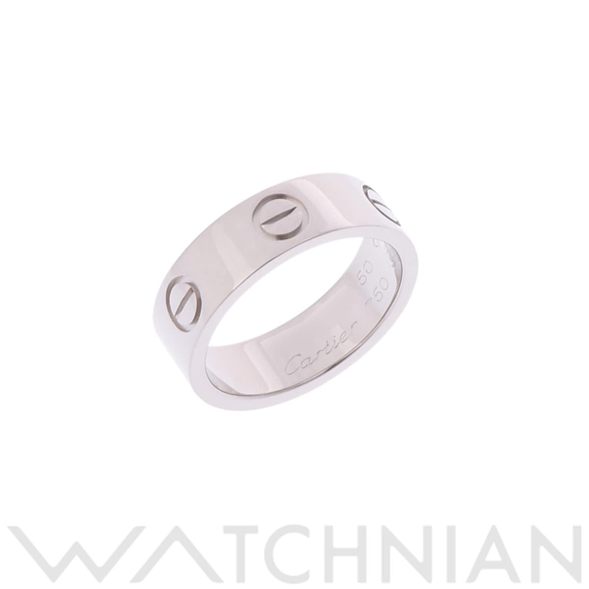 カルティエ ラブリング #50 シルバー K18ホワイトゴールド WG レディース ジュエリー 【中古】【jewelry】