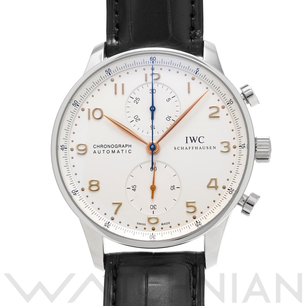 IWC ポルトギーゼ クロノグラフ IW371445 シルバー メンズ 時計 【中古】【wristwatch】