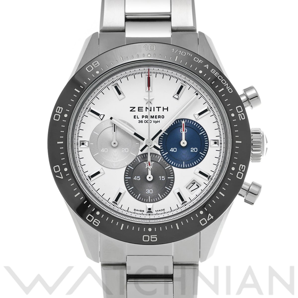 ゼニス クロノマスター スポーツ エル・プリメロ 03.3100.3600/69.M3100 ホワイト メンズ 時計 【中古】【wristwatch】