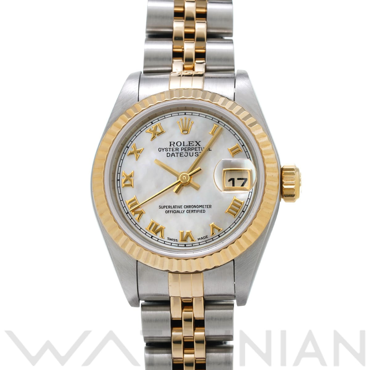 ロレックス デイトジャスト 79173NR ホワイトシェル レディース 時計 【中古】【wristwatch】