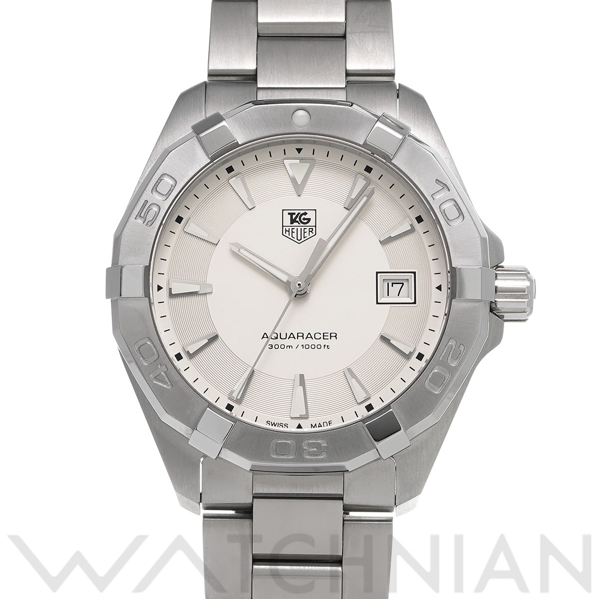 タグ ホイヤー アクアレーサー クォーツ WAY1111.BA0928 シルバー メンズ 時計 【中古】【wristwatch】