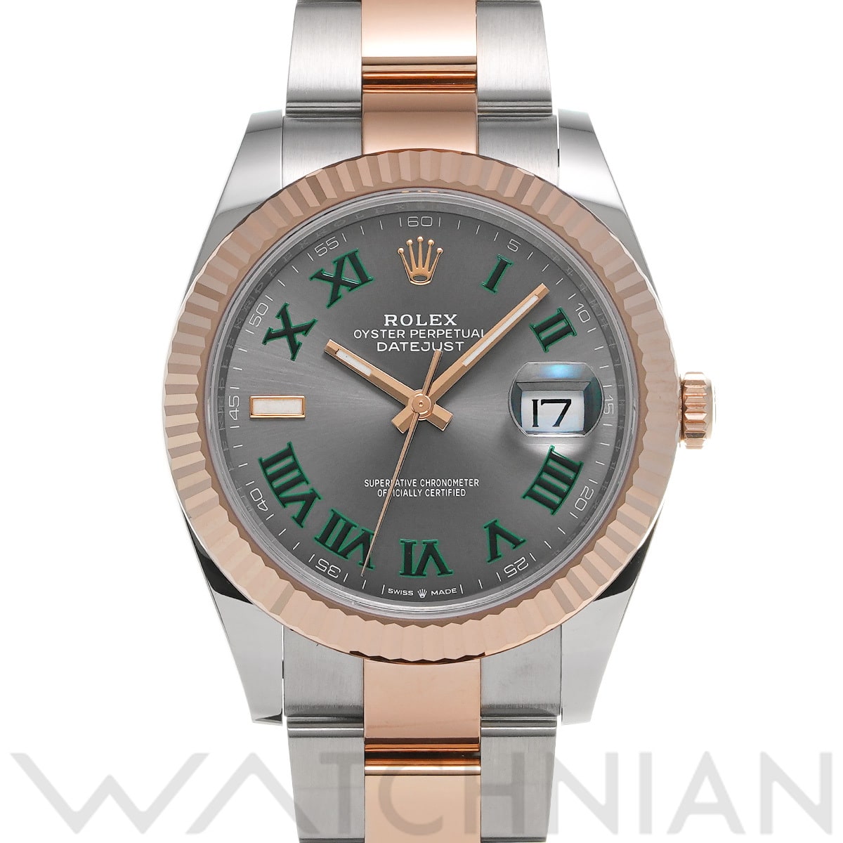 ロレックス デイトジャスト 41 126331 スレート メンズ 時計 【中古】【wristwatch】