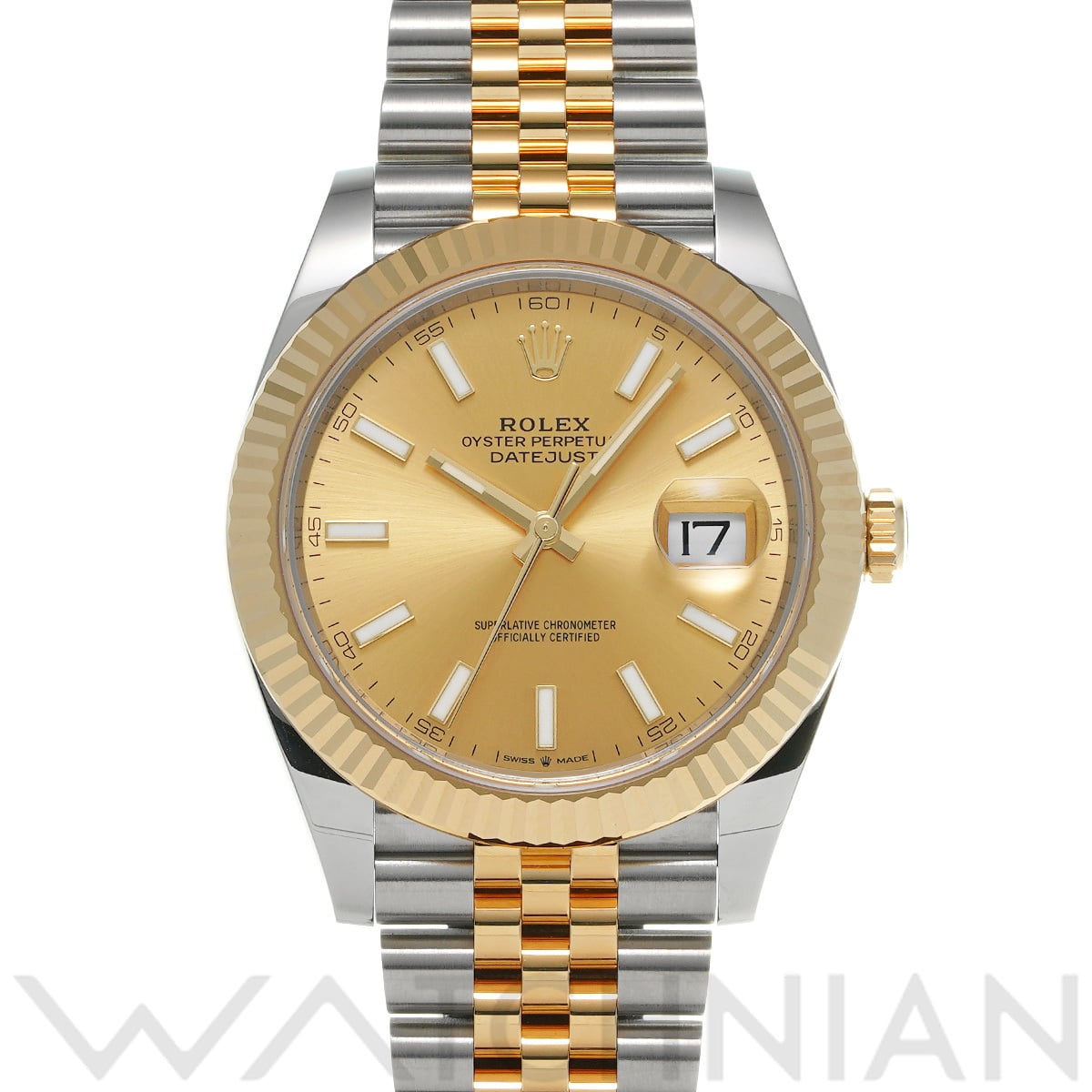 ロレックス デイトジャスト 41 126333 シャンパン メンズ 時計 【中古】【wristwatch】