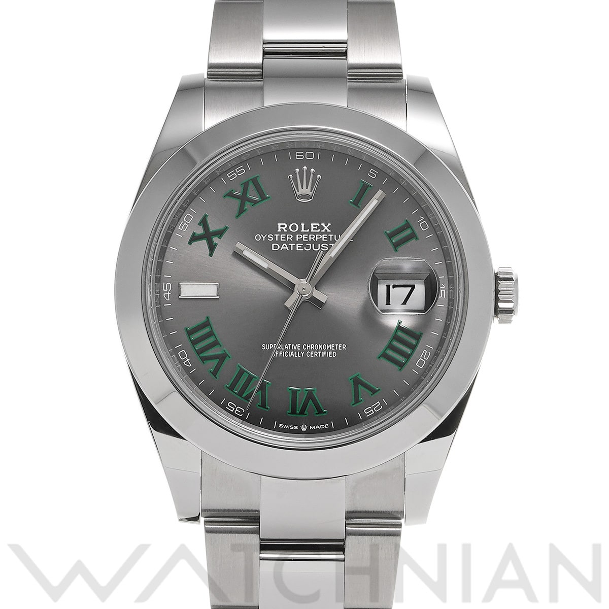 ロレックス デイトジャスト 41 126300 スレート メンズ 時計 【中古】【wristwatch】