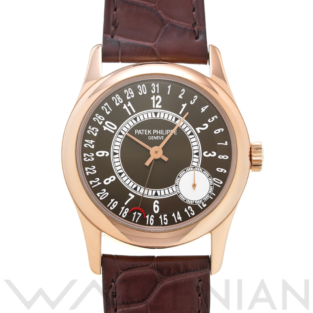 パテック フィリップ カラトラバ 6000R-001 ブラウン メンズ 時計 【中古】【wristwatch】