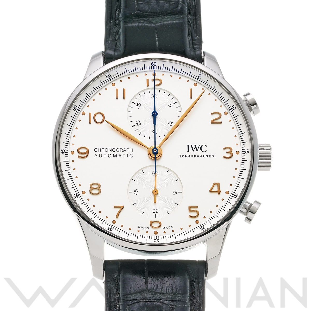 IWC ポルトギーゼ クロノグラフ IW371604 シルバー メンズ 時計 【中古】【wristwatch】