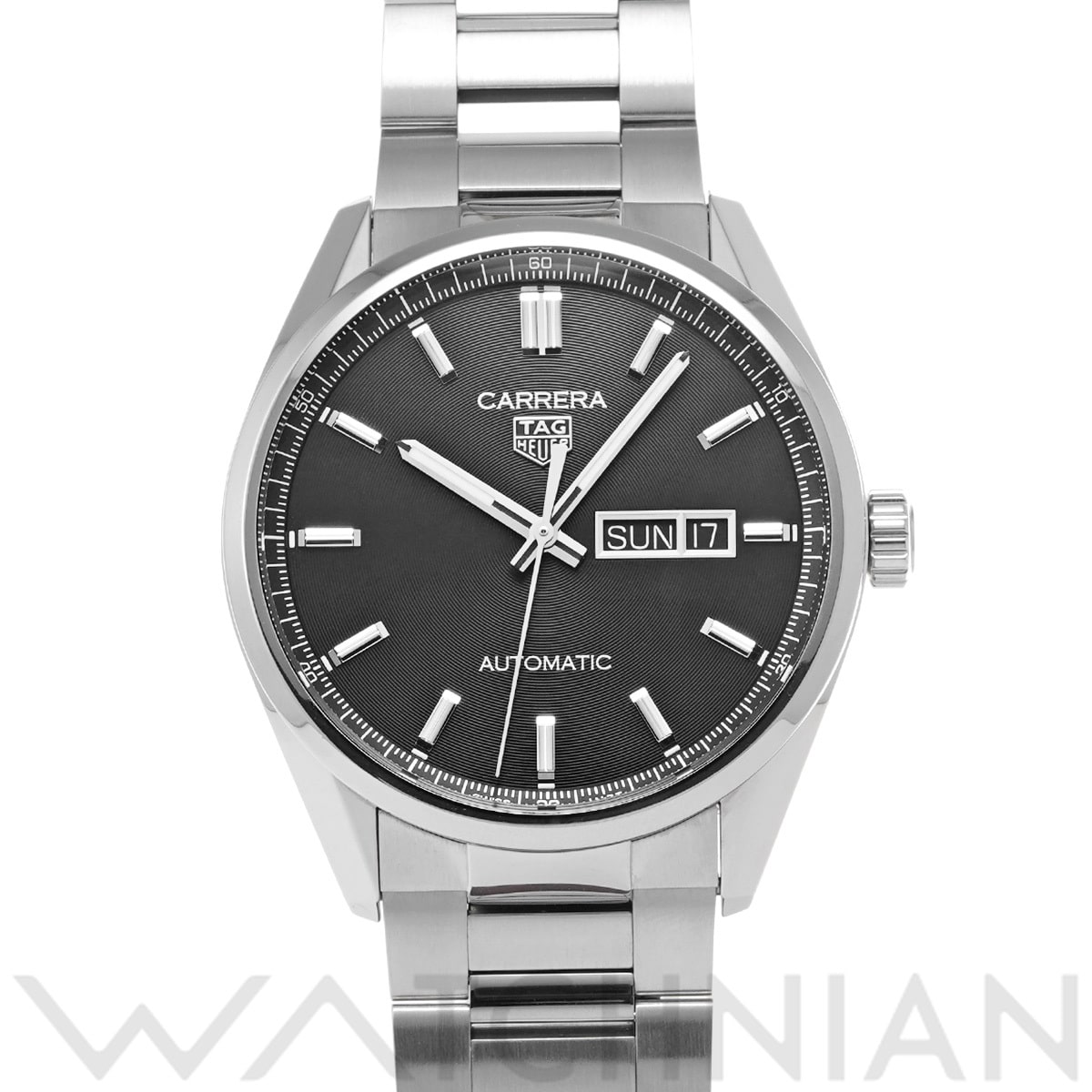 タグ ホイヤー カレラ キャリバー5 デイデイト WBN2010.BA0640 ブラック メンズ 時計 【中古】【wristwatch】