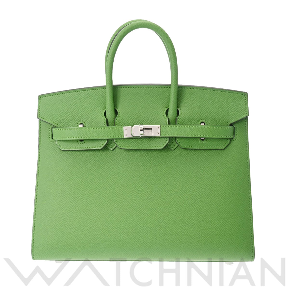 エルメス バーキン 25 セリエ ヴェールユッカ/パラジウム金具 ヴォーエプソン レディース バッグ 【新品】【bag】