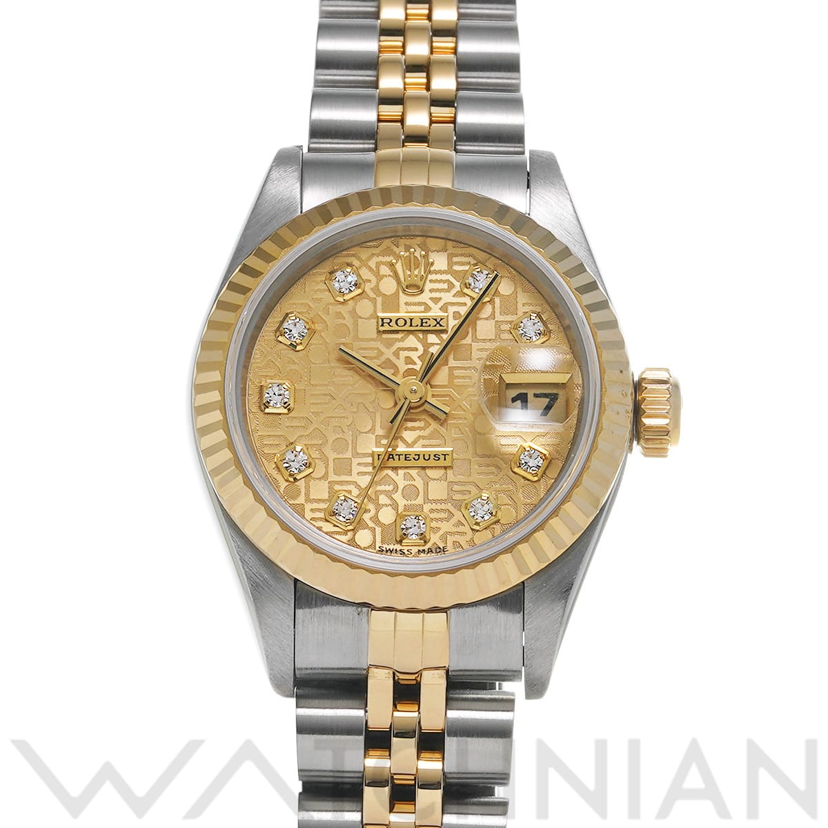 ロレックス デイトジャスト 69173G シャンパンコンピュータ/ダイヤモンド レディース 時計 【中古】【wristwatch】