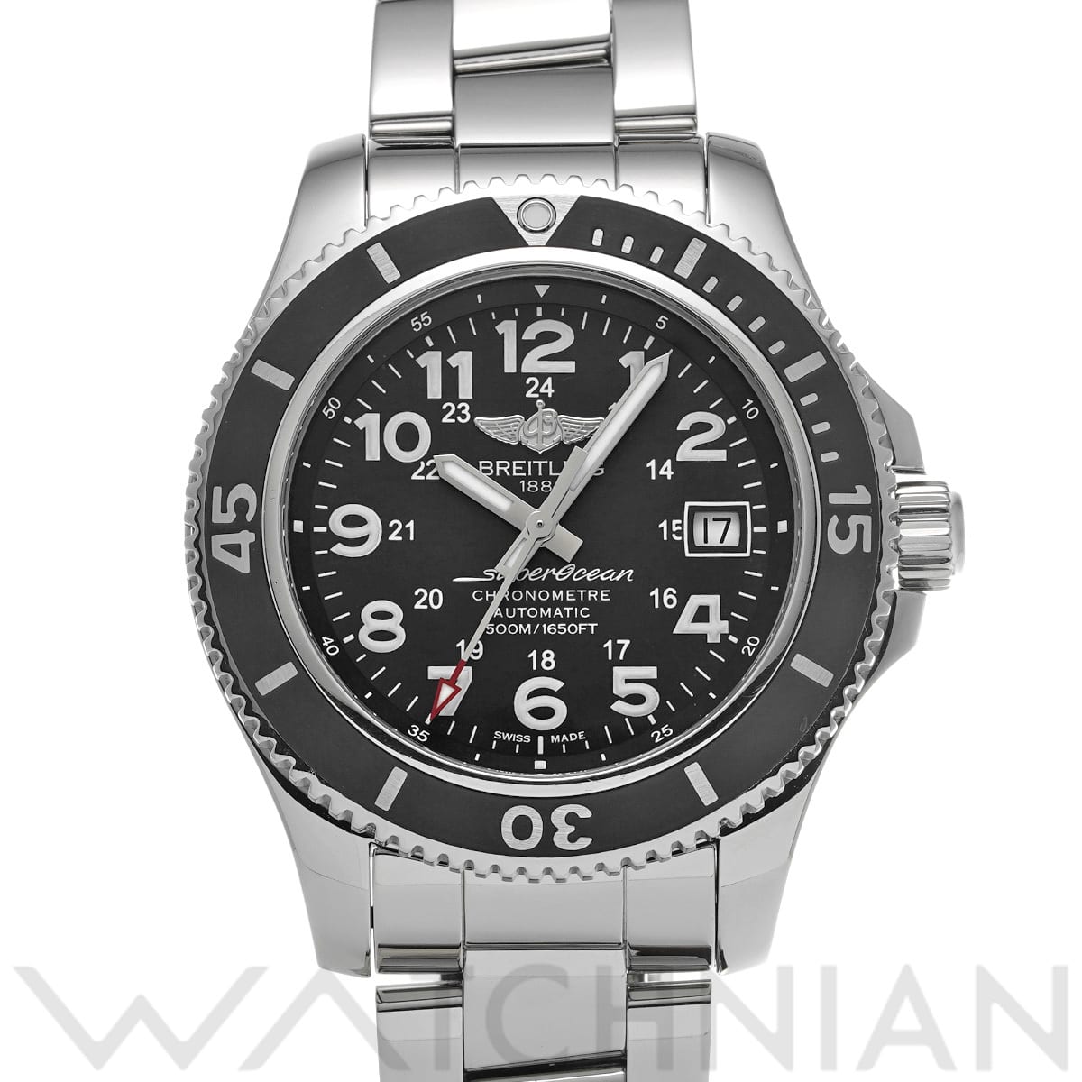ブライトリング スーパーオーシャン II 42 A17365C9/BD67 ブラック メンズ 時計 【中古】【wristwatch】