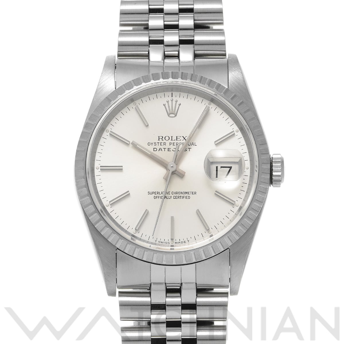 ロレックス デイトジャスト 16220 シルバー メンズ 時計 【中古】【wristwatch】