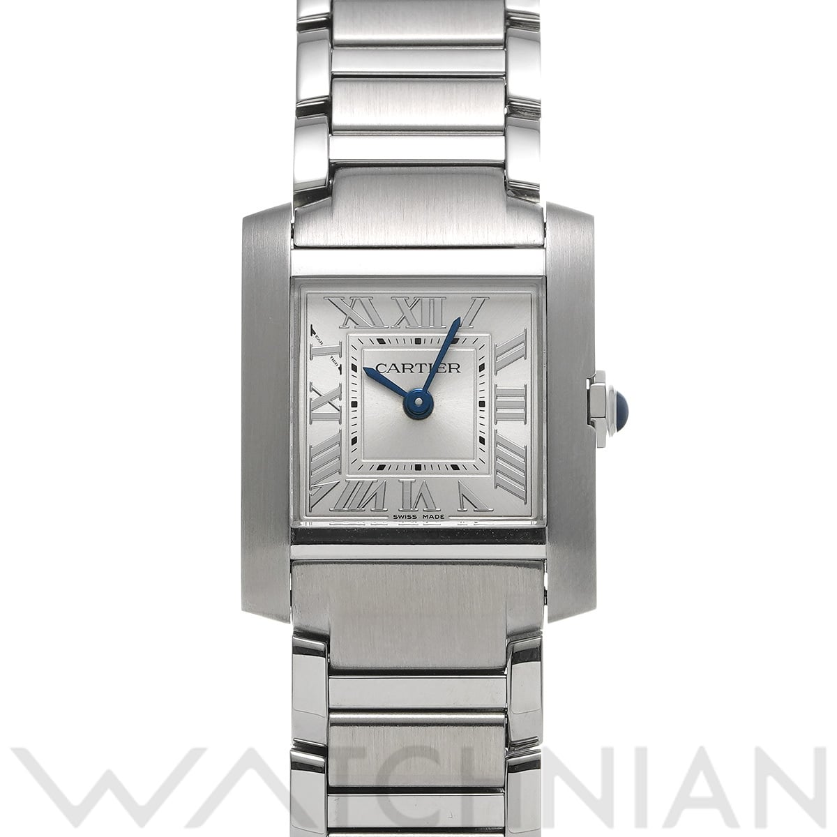 カルティエ タンクフランセーズ SM WSTA0065 シルバー レディース 時計 【中古】【wristwatch】