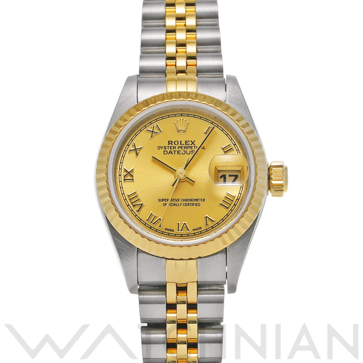 ロレックス デイトジャスト 79173 シャンパン レディース 時計 【中古】【wristwatch】