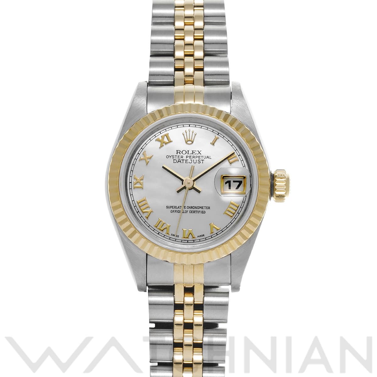 ロレックス デイトジャスト 69173NR ホワイトシェル レディース 時計 【中古】【wristwatch】