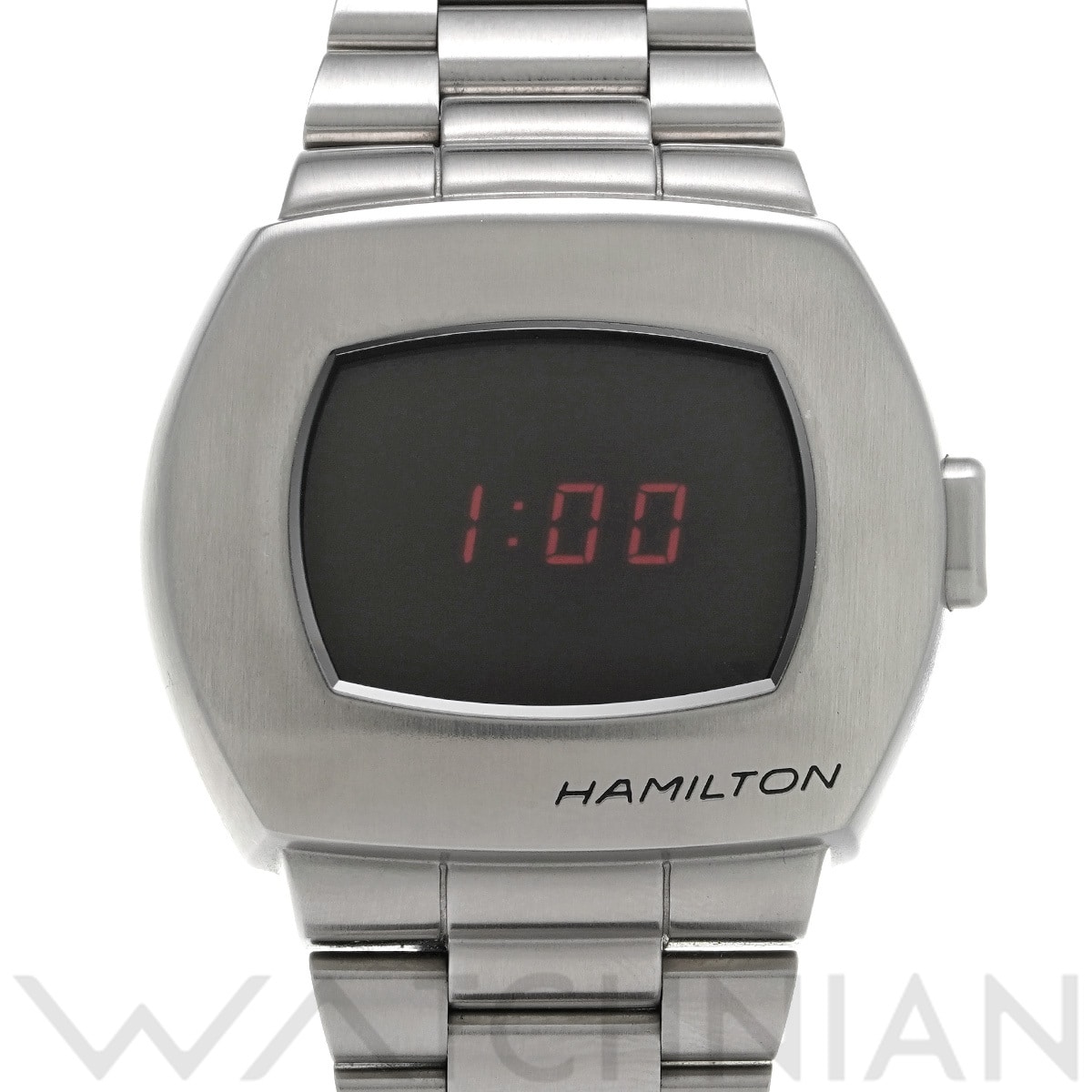 ハミルトン アメリカンクラシック PSR デジタルクォーツ H52414130 ブラック メンズ 時計 【中古】【wristwatch】