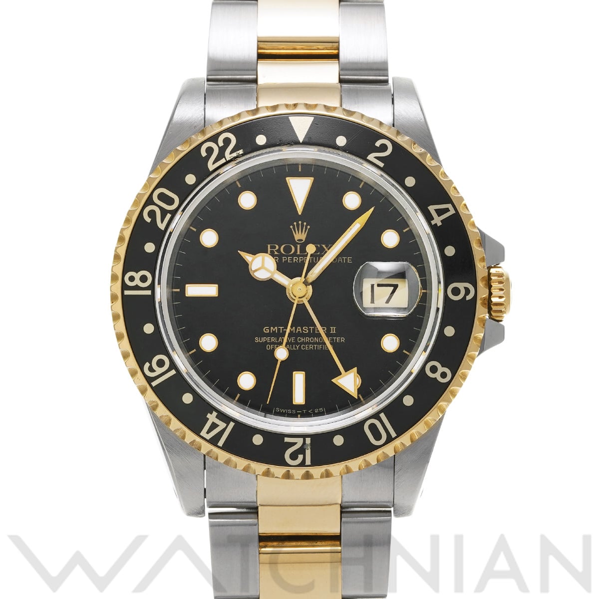 ロレックス GMTマスターII 16713 ブラック メンズ 時計 【中古】【wristwatch】