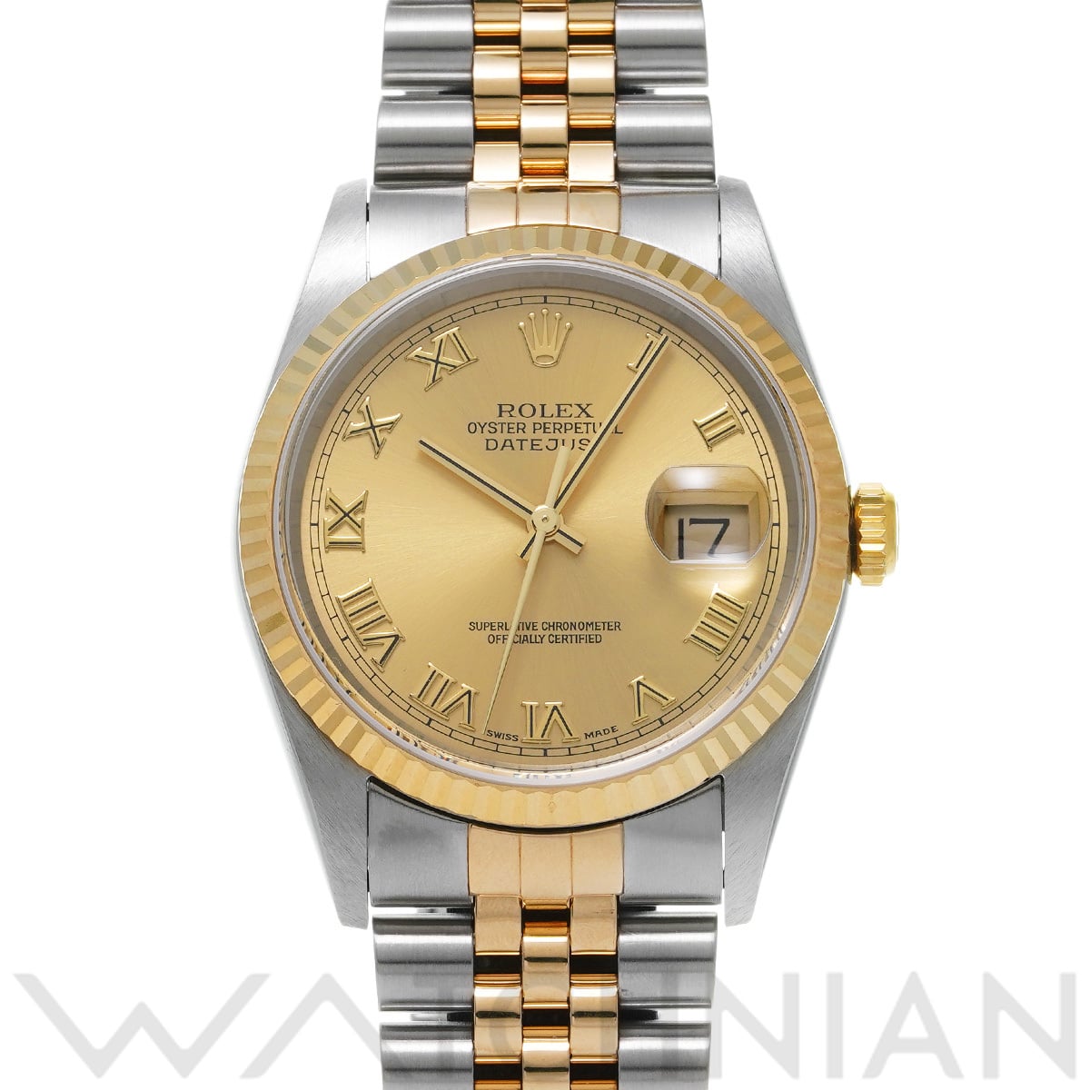 ロレックス デイトジャスト 16233 シャンパン メンズ 時計 【中古】【wristwatch】