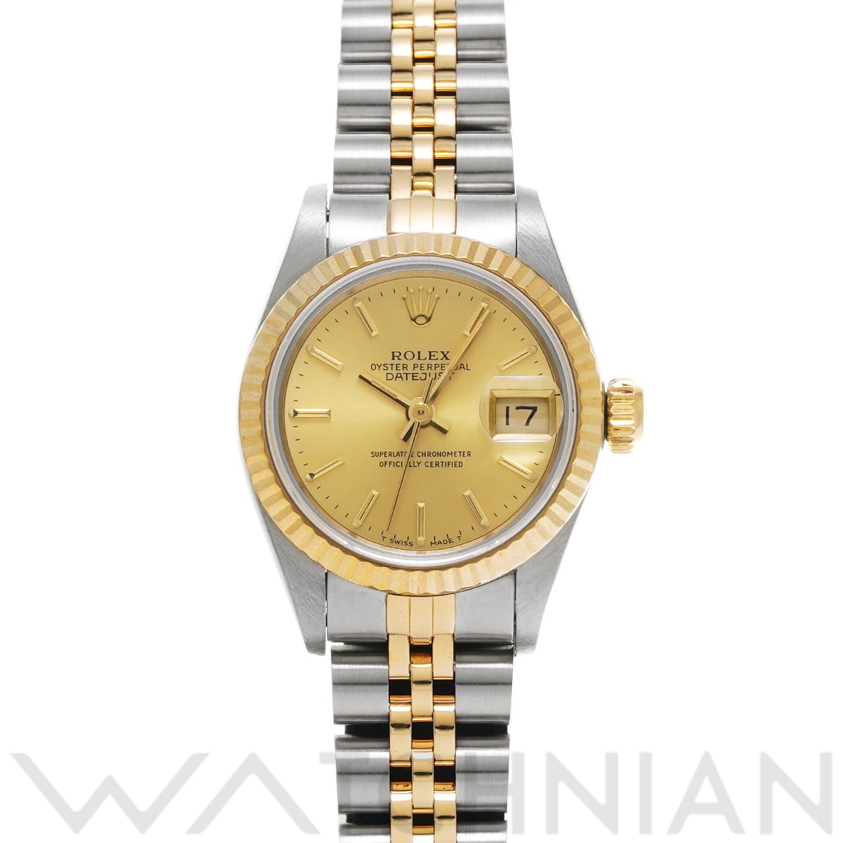 ロレックス デイトジャスト 69173 シャンパン レディース 時計 【中古】【wristwatch】