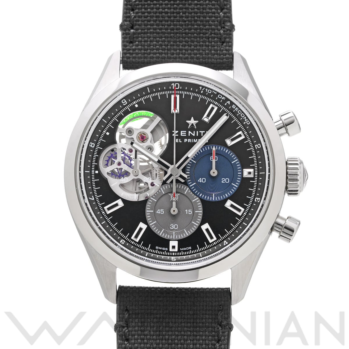 ゼニス クロノマスター オープン 03.3300.3604/21.C822 ブラック メンズ 時計 【中古】【wristwatch】