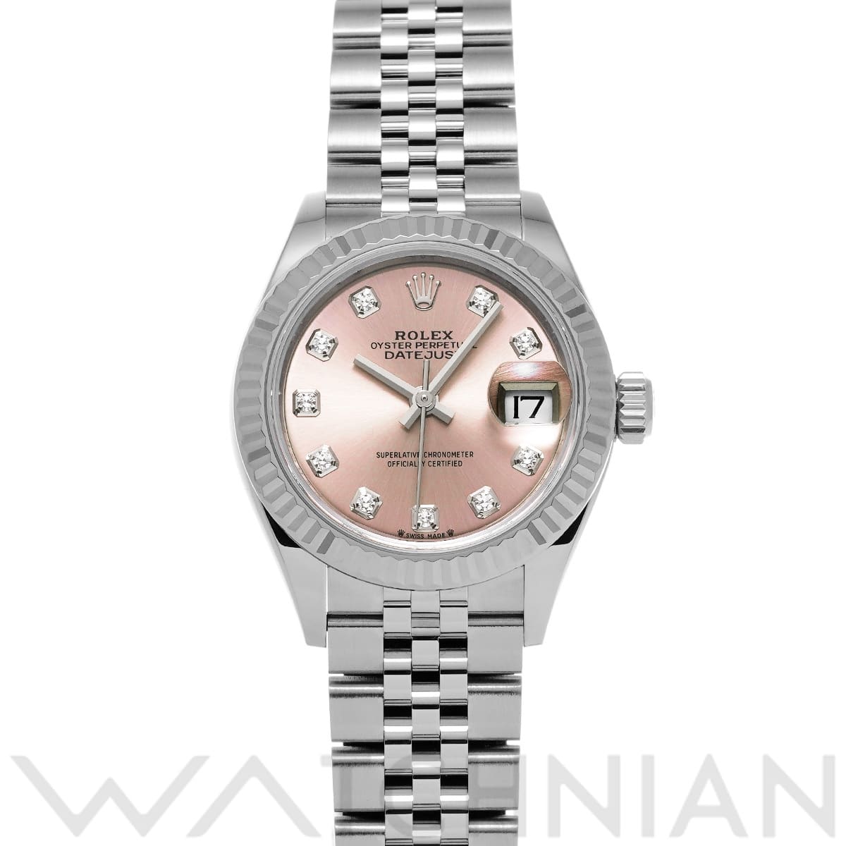 ロレックス レディ デイトジャスト 28 279174G ピンク/ダイヤモンド レディース 時計 【中古】【wristwatch】