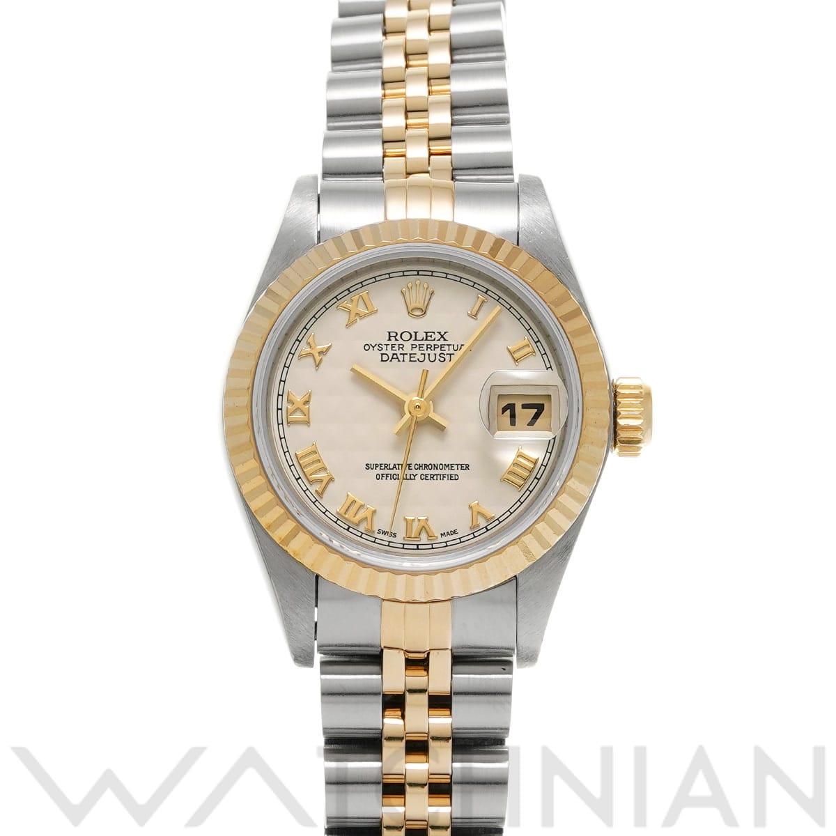 ロレックス デイトジャスト 69173 アイボリーピラミッド レディース 時計 【中古】【wristwatch】