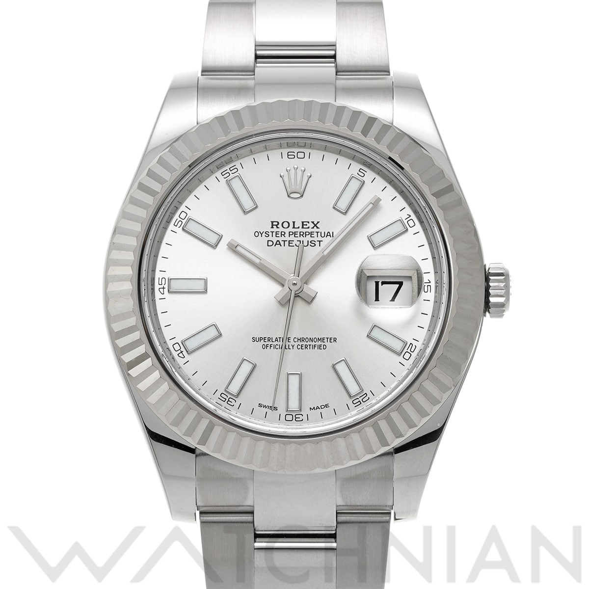 ロレックス デイトジャスト II 116334 シルバー メンズ 時計 【中古】【wristwatch】