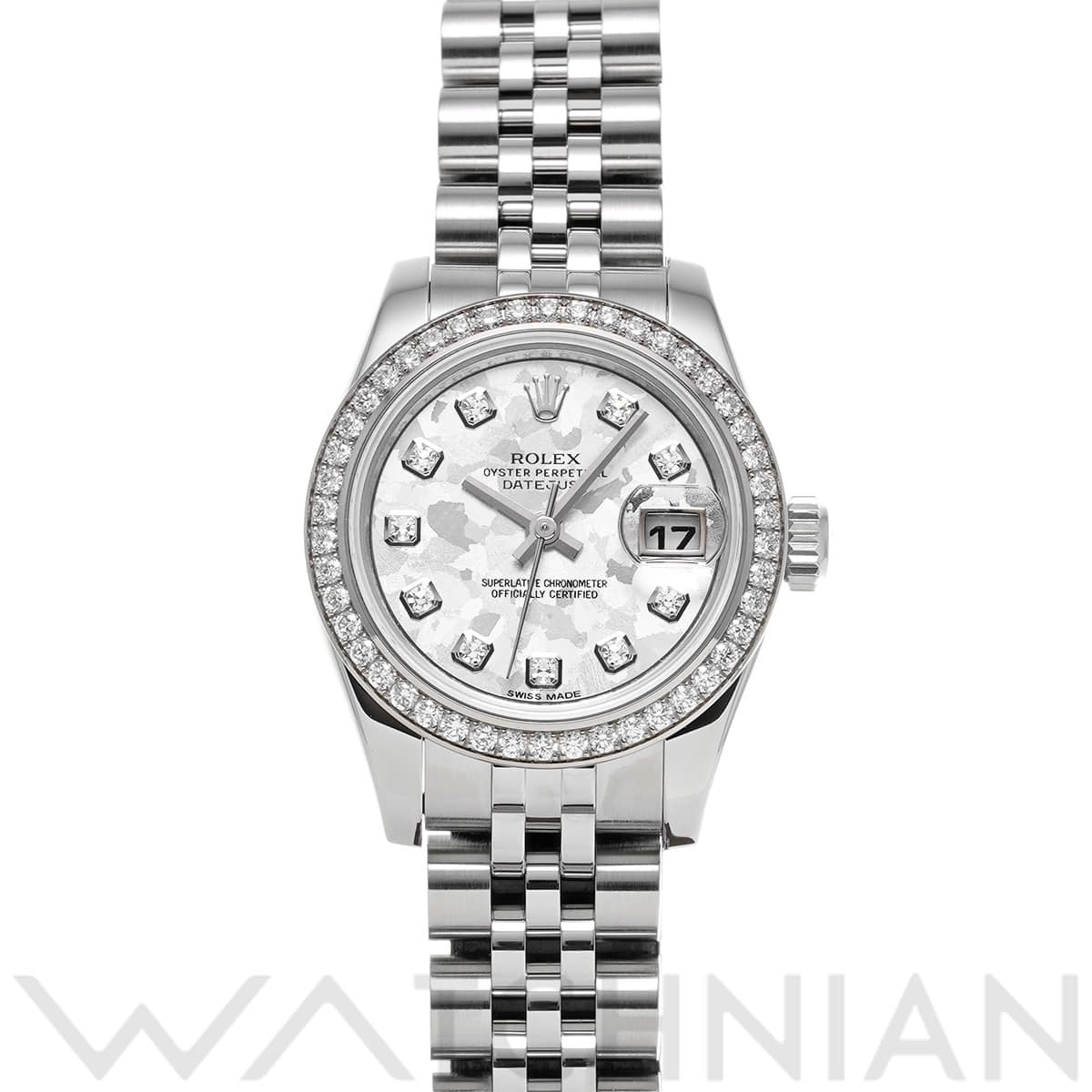ロレックス レディ デイトジャスト 26 179384G ホワイトゴールドクリスタル/ダイヤモンド レディース 時計 【中古】【wristwatch】