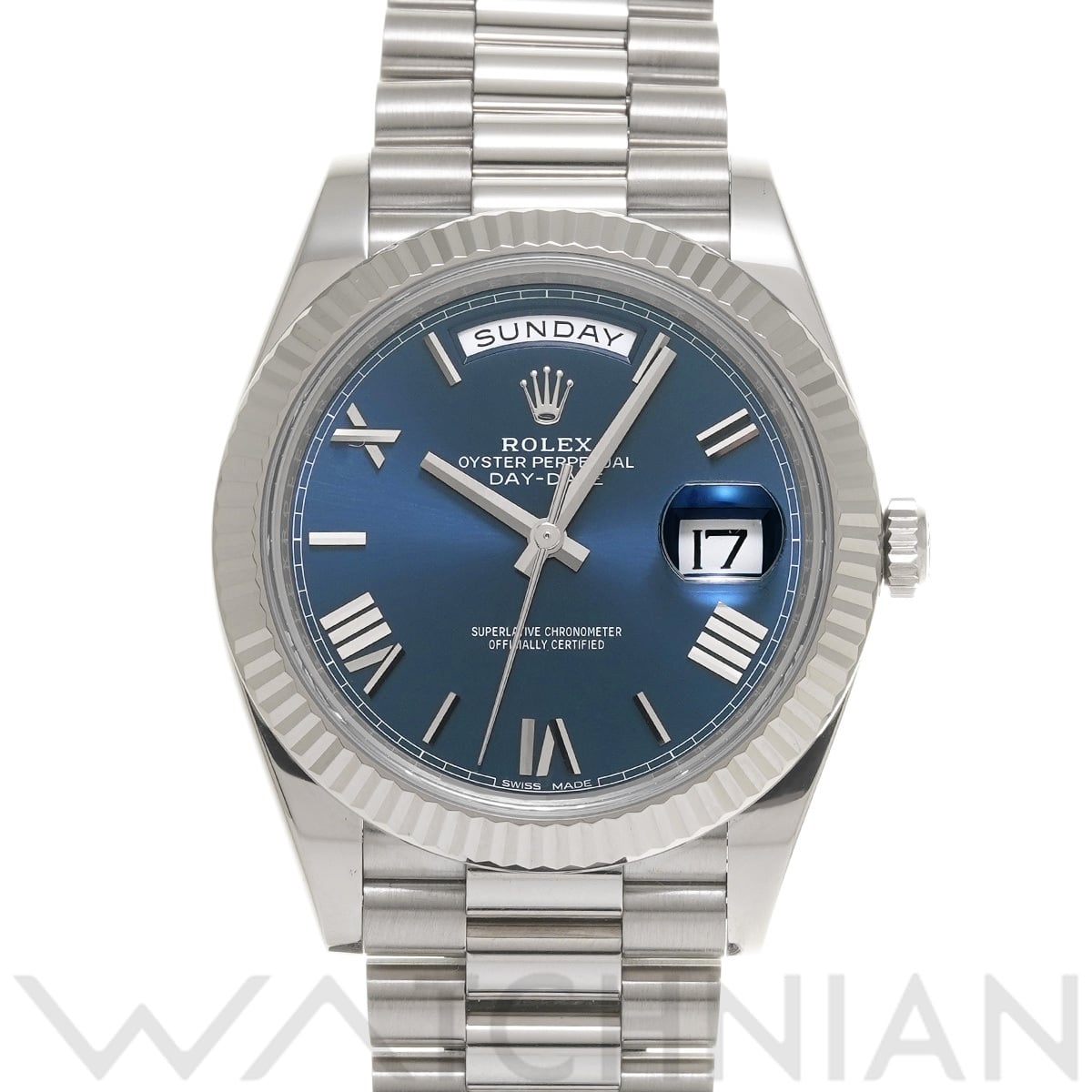 ロレックス デイデイト 40 228239 ブライトブルー メンズ 時計