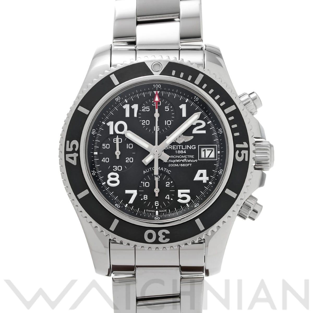 ブライトリング スーパーオーシャン クロノグラフ 42 A13311C9/BE93 ブラック メンズ 時計 【中古】【wristwatch】