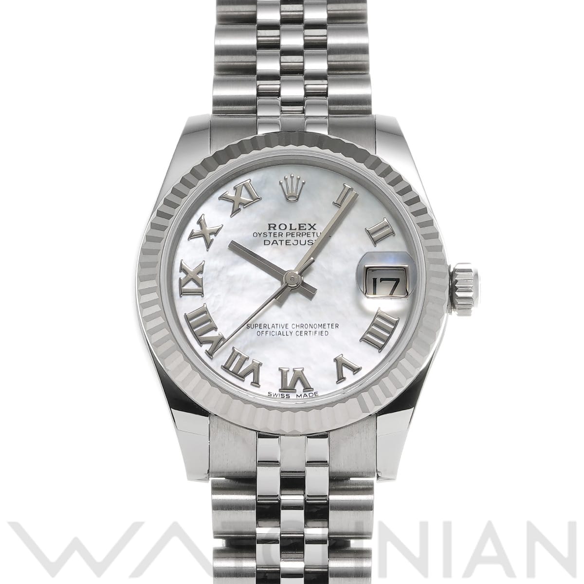 ロレックス デイトジャスト 31 178274NR ホワイトシェル ユニセックス 時計 【中古】【wristwatch】