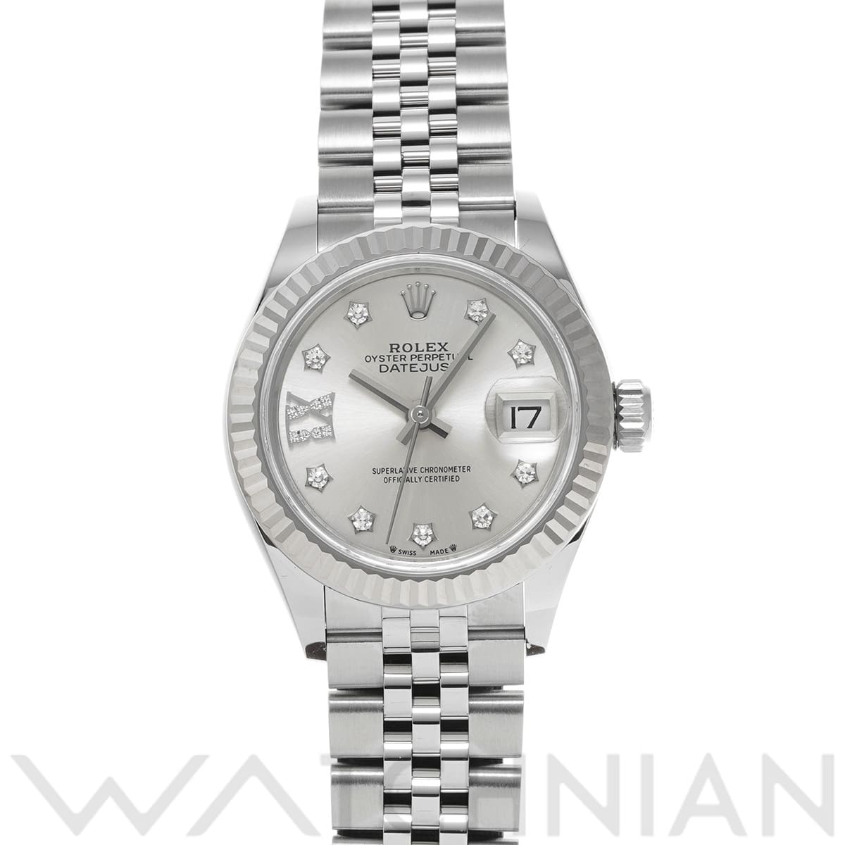 ロレックス レディ デイトジャスト 28  279174G シルバー/ダイヤモンド レディース 時計 【中古】【wristwatch】