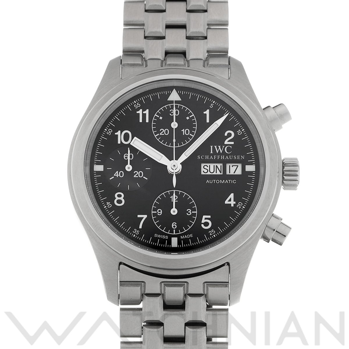 IWC メカニカル フリーガー クロノグラフ IW370607 ブラック メンズ 時計 【中古】【wristwatch】