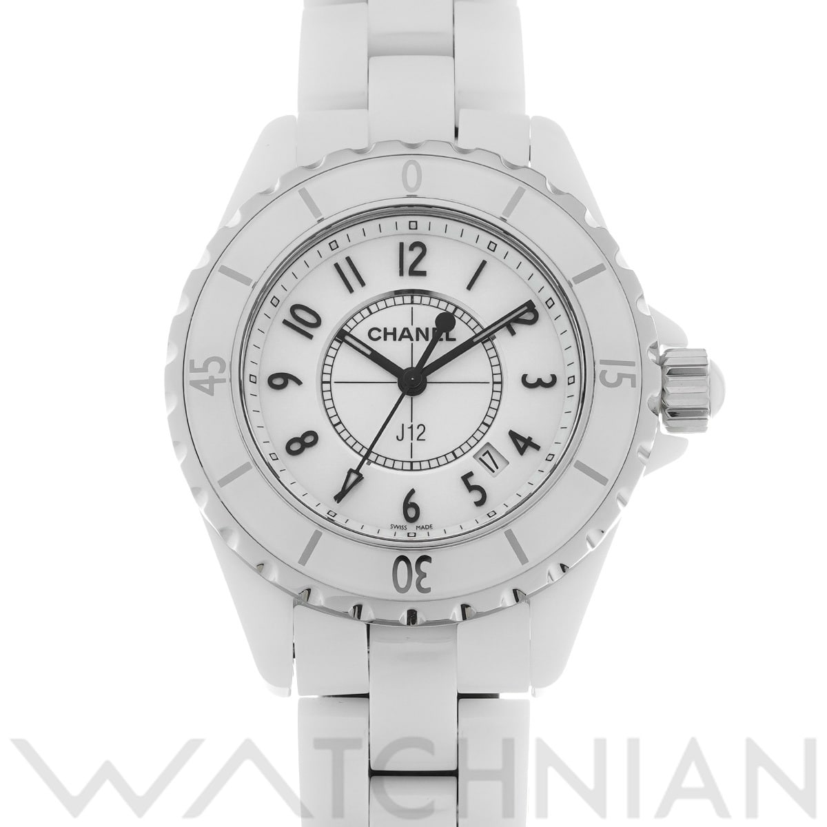 シャネル J12 33MM H0968 ホワイト レディース 時計 【中古】【wristwatch】
