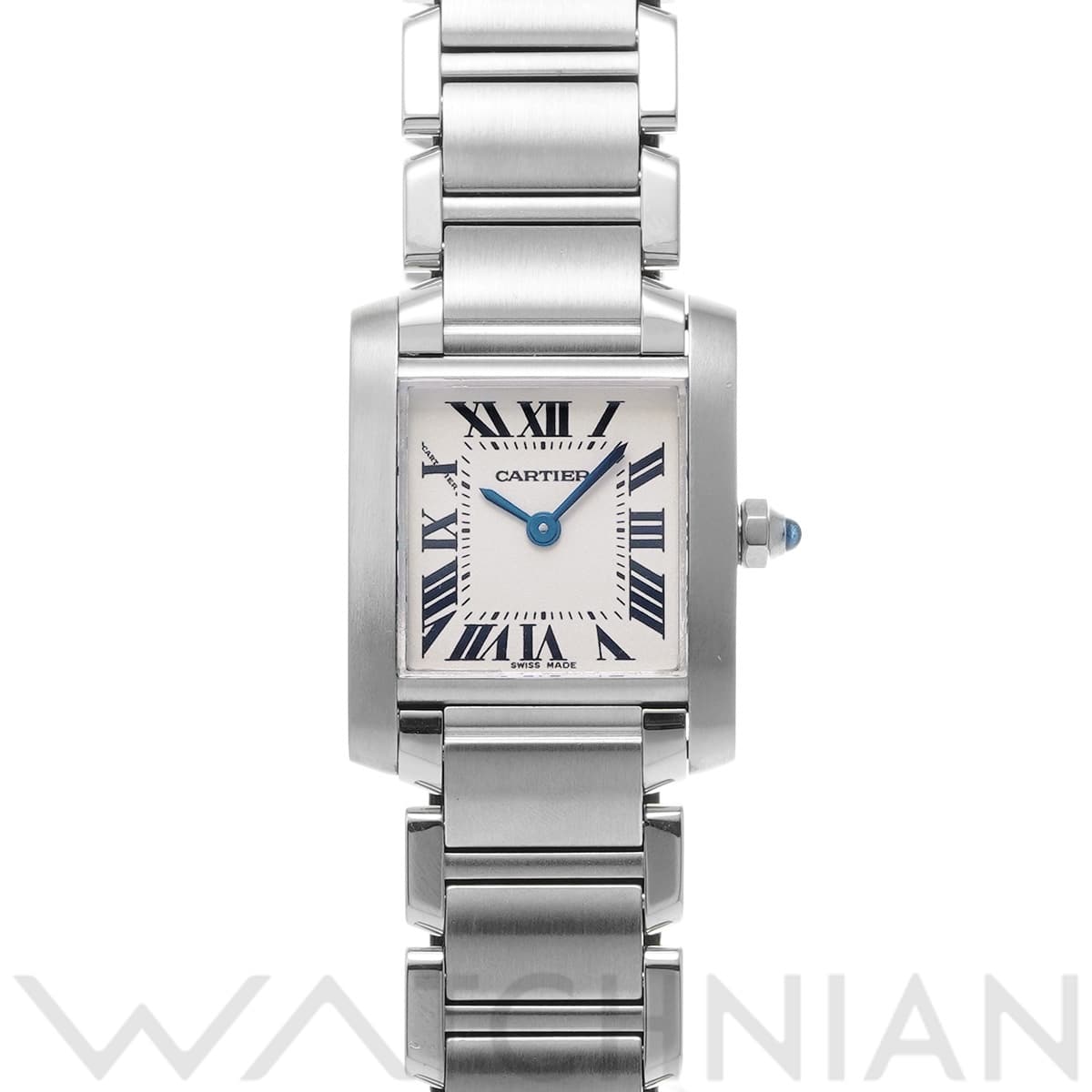 カルティエ タンクフランセーズ SM W51008Q3 シルバー レディース 時計 【中古】【wristwatch】