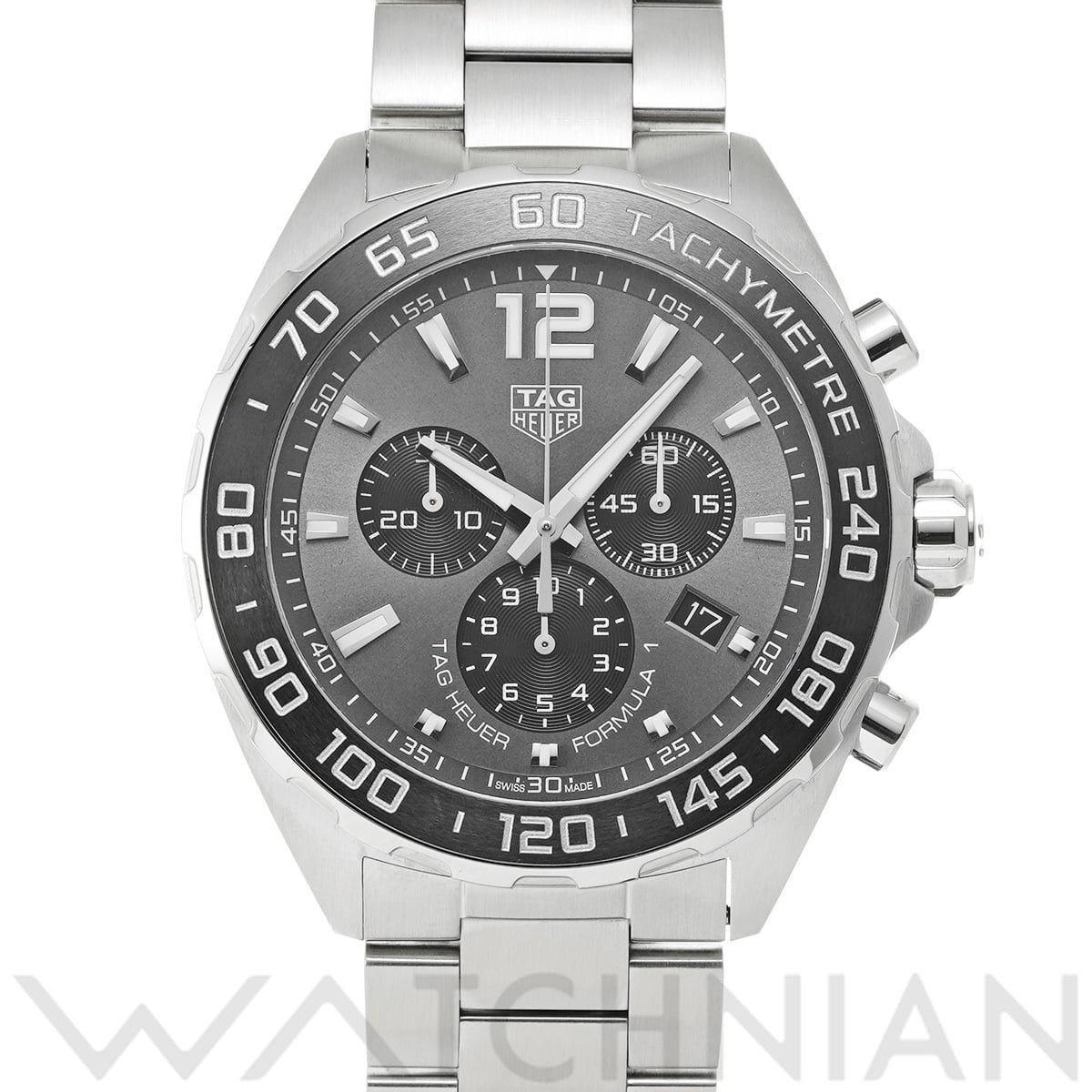 タグ ホイヤー フォーミュラ1 クォーツ クロノグラフ CAZ1011.BA0842 グレー/ブラック メンズ 時計 【中古】【wristwatch】