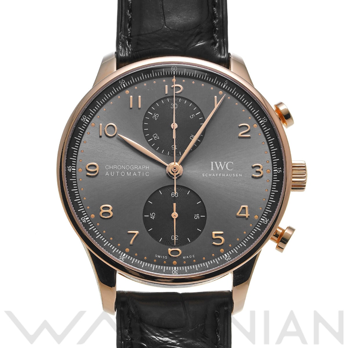 IWC ポルトギーゼ クロノグラフ IW371610 スレートグレー/ブラック メンズ 時計 【中古】【wristwatch】