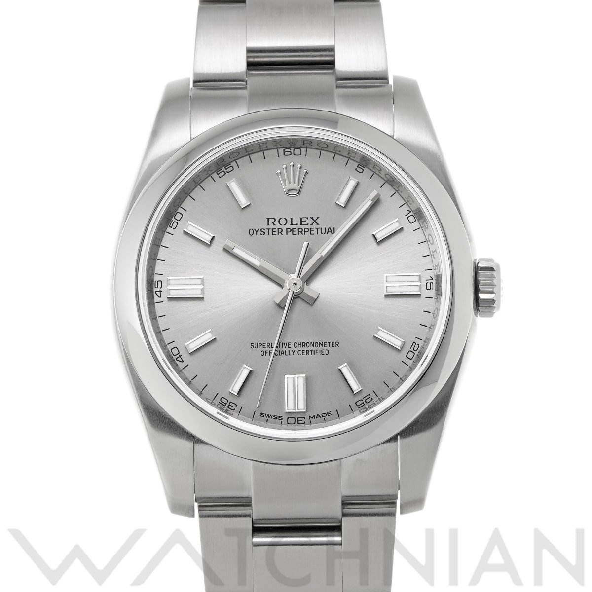 ロレックス オイスターパーペチュアル 36 116000 グレー メンズ 時計 【中古】【wristwatch】