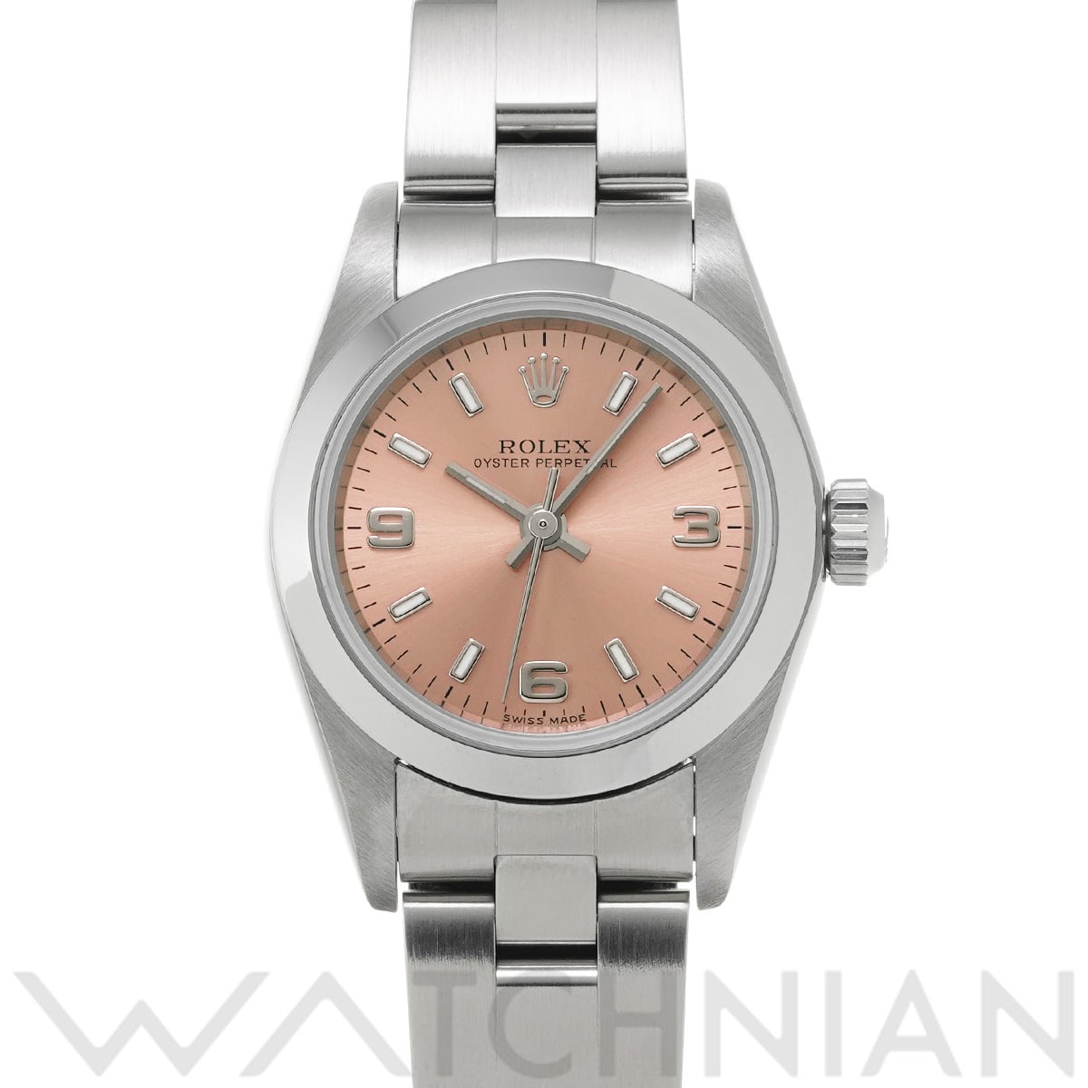 ロレックス オイスターパーペチュアル 76080 ピンク レディース 時計 【中古】【wristwatch】