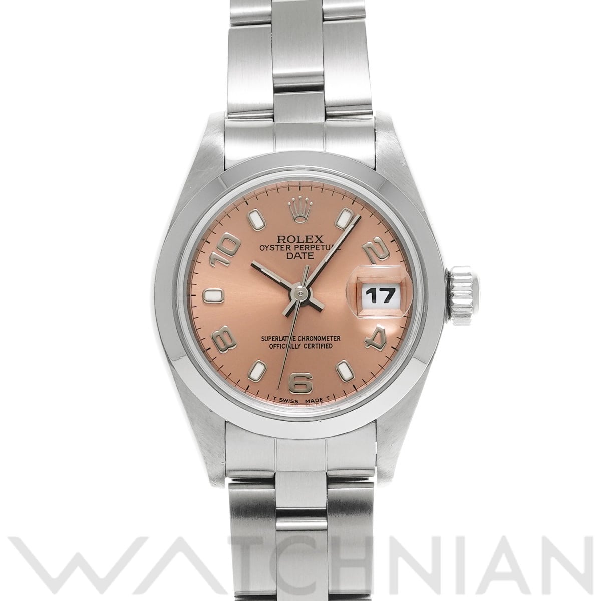 ロレックス オイスターパーペチュアル デイト 26 69160 ピンク レディース 時計 【中古】【wristwatch】