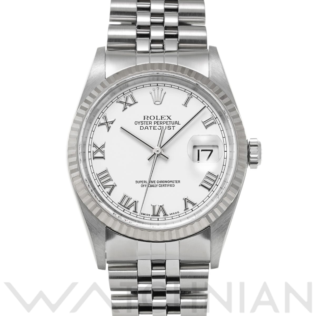 ロレックス デイトジャスト 16234 ホワイト メンズ 時計 【中古】【wristwatch】