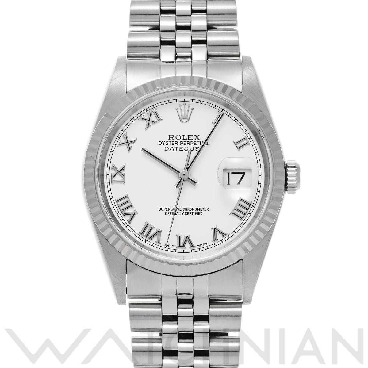 ロレックス デイトジャスト 16234 ホワイト メンズ 時計 【中古】【wristwatch】